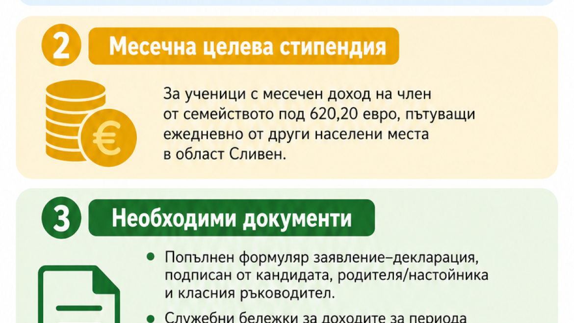 СТИПЕНДИИ I УЧЕБЕН СРОК НА УЧЕБНАТА 2026/2027 ГОДИНА